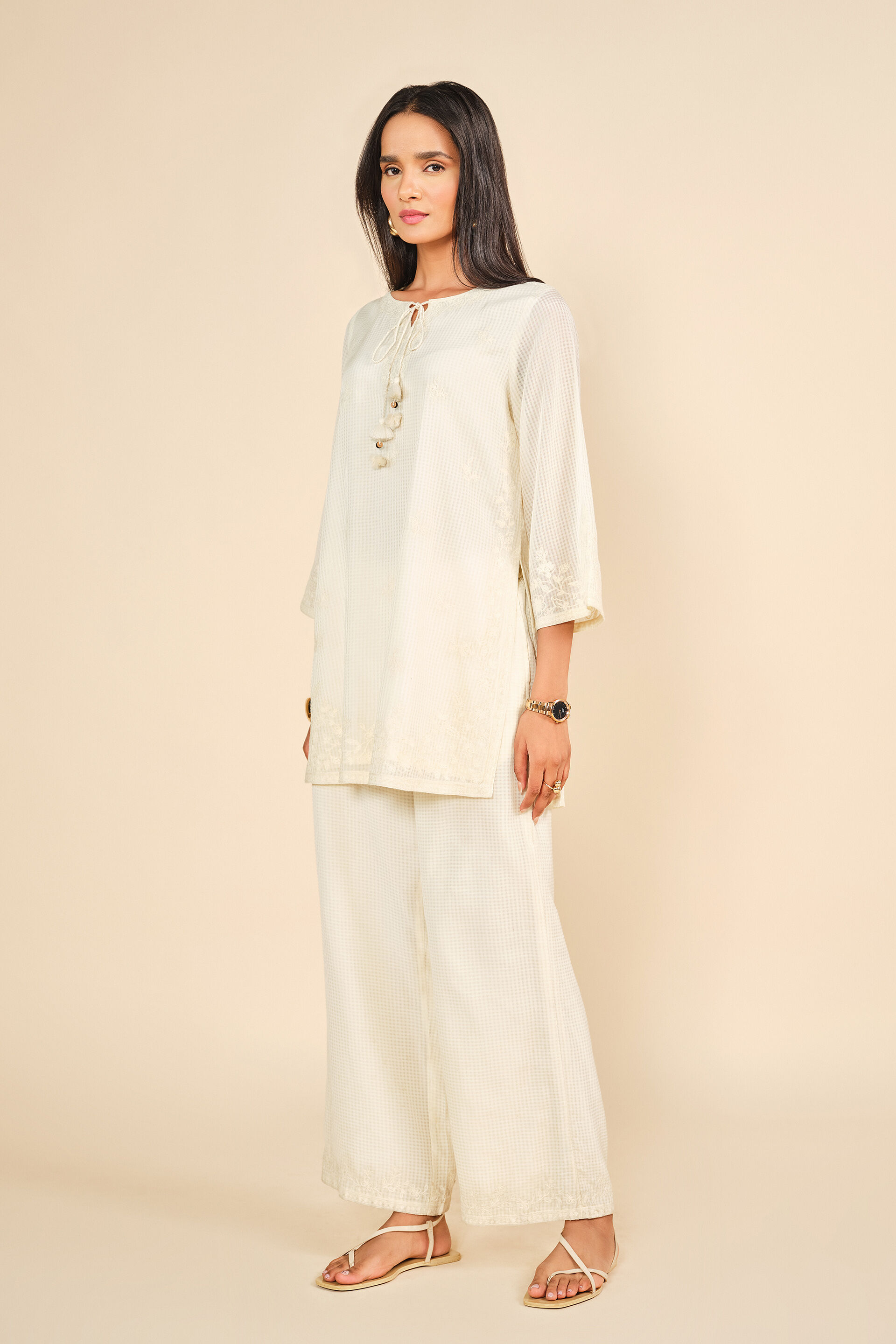 Suhaani Subah Co-ord, Off White, image 4